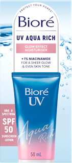 AQUA RICH GLOW krema za lice za zaštitu od sunca SPF50  Bioré
