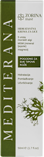 Mediterana hidratantna krema za lice ZORINA mast