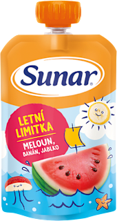 Ovocná kapsička melón, banán, jablko Sunar