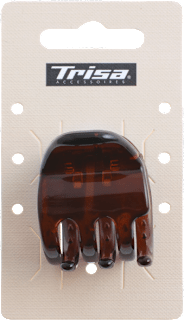 Щипка за коса, кафява TRISA