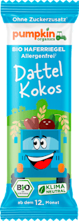 Baton ovăz, curmale și cocos ECO 12+  pumpkin organics