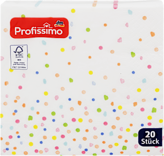 ubrousky Konfety 25 x 25 cm Profissimo