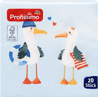 Servietten Mövenliebe 25 x 25 cm Profissimo