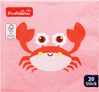 Serviette Krabbe, 33x33cm Profissimo