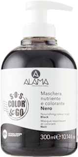 Maschera nutriente colorante SOS Color&Go - nero ALAMA PROFESSIONAL