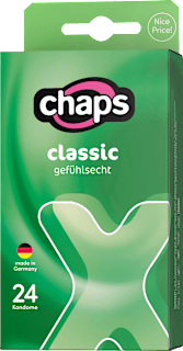 Kondome Classic Natur, Breite 52mm Chaps