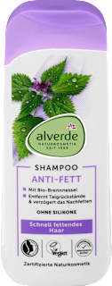 Sampon zsírosodás ellen, bio csalánnal és bio citromfűvel alverde NATURKOSMETIK