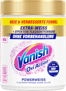 Fleckenentferner Pulver Powerweiß Vanish Oxi Action
