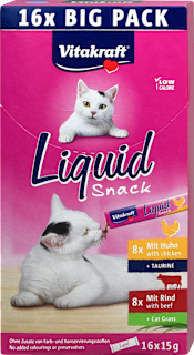 Katzensnack Liquid mit Huhn & Rind Vitakraft