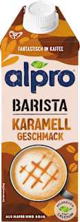 Hafer-Sojadrink Barista Karamell Geschmack alpro