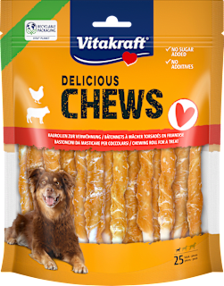 Hunde Kausnack Delicious CHEWS Huhn & Rind Mini Vitakraft