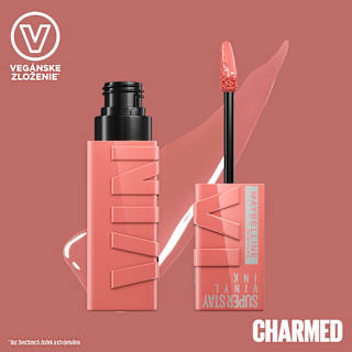 Rúž na pery SuperStay Vinyl Ink - 100 Charmed MAYBELLINE NEW YORK
