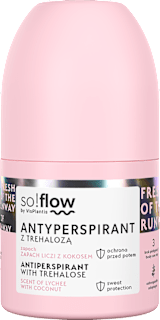 Deodorant roll on antiperspirant litchi&cocos  so!flow