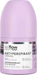 Deodorant roll on antiperspirant cu fructe de pădure so!flow