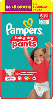Baby Pants baby-dry Gr. 5 (11-17 kg) Big Economy Pack Pampers baby-dry