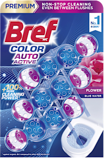 WC obešanka Color Auto Active Flower Bref