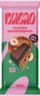 Schokolade Crunchy Haselnussmus nucao
