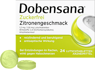 zuckerfrei Zitronengeschmack Lutschtabletten Dobensana