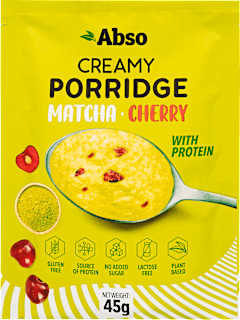 Krémkása, matcha-meggy Abso