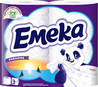 Трипластова тоалетна хартия Paradise Emeka