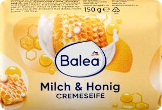 tuhé mýdlo mléko & med Balea