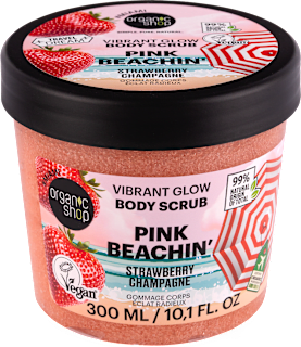 Rozjasňujúci telový peeling Pink Beachin’ organic shop