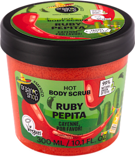 Hrejivý telový peeling Ruby Pepita organic shop