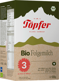 Folgemilch 3 ab dem 10. Monat Töpfer