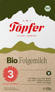 Folgemilch 3 ab dem 10. Monat Töpfer