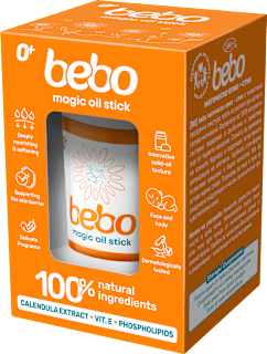 Олио-стик за хидратация и масаж, от раждането bebo