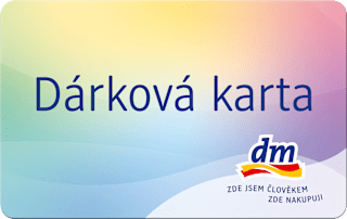dárková karta prosteja v hodnotě 500 Kč dm