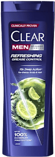 Refreshing Grease Control šampon protiv peruti CLEAR Men