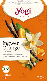 Kräutertee Ingwer Orange mit Vanille (17 Beutel) YOGI TEA