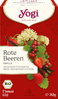 Früchtetee Rote Beeren Vanille (17 Beutel) YOGI TEA