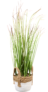 Kunstgras in Bastkorb (49 cm)  BOLTZE