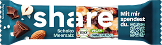 Nussriegel, Schoko Meersalz share