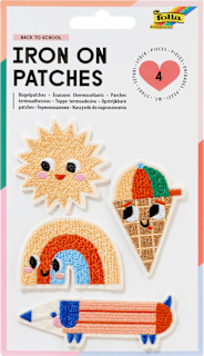 Textil Patches-Set Back to Summer, mehrfarbig (0,3x12,5x22 cm)  folia