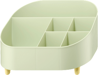 Schreibtisch-Organizer aus Kunststoff, mint/gelb (22,5x15,5x14 cm) dm home