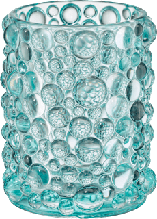 Windlicht "Bubble", helltürkis (11,5 cm) BOLTZE