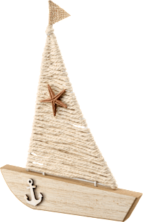 Segelboot aus Holz, beige BRAUNS-HEITMANN