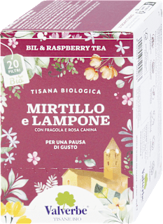 Tisana biologica MIRTILLO E LAMPONE Valverbe