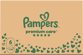 Pelene premium care mjesečno pakiranje, vel. 6 (13 – 18 kg) Pampers Premium Care