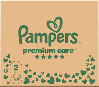 Pelene premium care mjesečno pakiranje, vel. 2 (4 – 8 kg) Pampers Premium Care