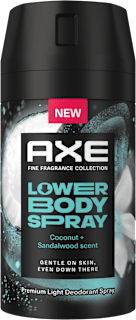 Pánsky dezodorant v spreji Lower Body Coconut & Sandalwood Axe