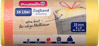 Müllbeutel 35 l mit Zugband Profissimo