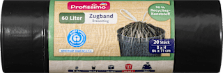 Müllbeutel Recycling 60L Zugbeutel Profissimo