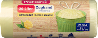 Müllbeutel 20 l mit Zugband & Zitrusduft Profissimo