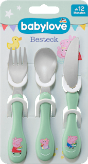 Besteck-Set Peppa Wutz Grün ab 12 Monaten babylove