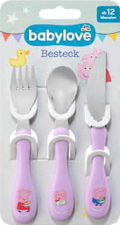 Besteck-Set Peppa Wutz Pink ab 12 Monaten babylove