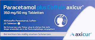 Paracetamol plus Coffein axicur 350 mg / 50 mg Tabletten axicur
